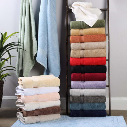 superior egyptian cotton 6-piece towel set, bathroom essentials, view 10