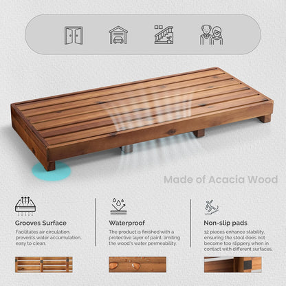 tinamo one step stool for elderly, non-slip, 300lbs, close-up detail