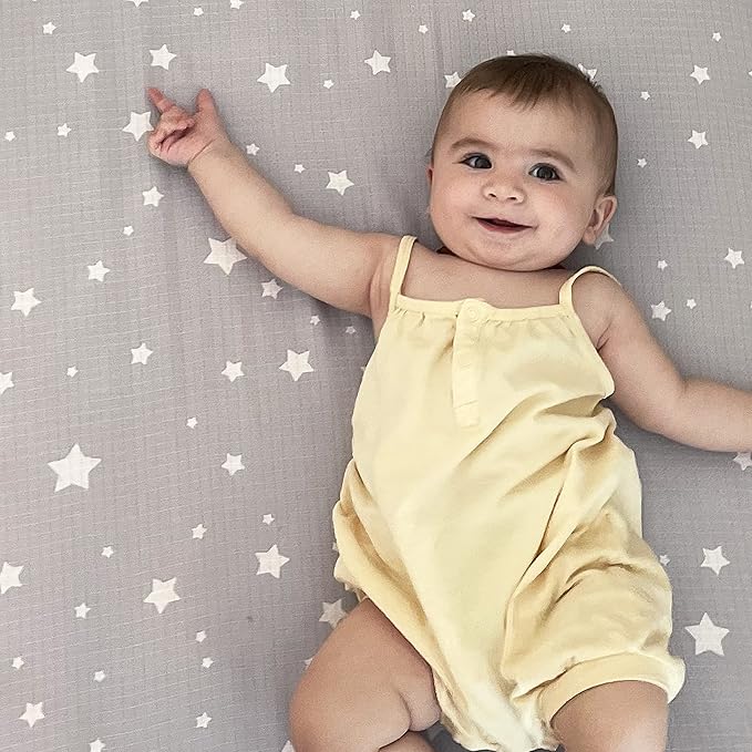 Newton Baby Fitted Mini Crib Sheets | Organic Muslin Cotton, Breathable & Soft - Image 8
