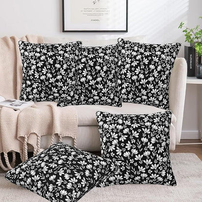 Throw Pillow Cover Case Foggy Forest Pillow Covers 16x16 Inch Set of 2 Soft - Image 6