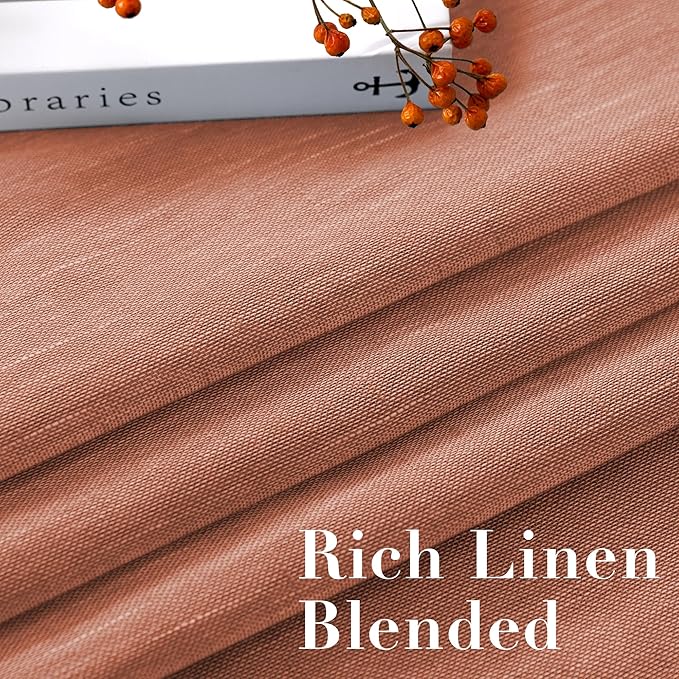 H.VERSAILTEX Linen Curtains Natural Linen Blended Curtain Panels - Image 4