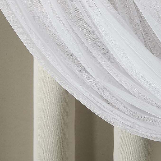 TOWN & COUNTRY LUXE Talia Double Layer Indoor Curtains, Sheer and Room - Image 6