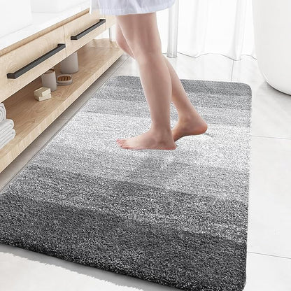 OLANLY Bathroom Rugs Mat 59x35, Extra Soft Absorbent Microfiber Bath Rugs by OLANLY