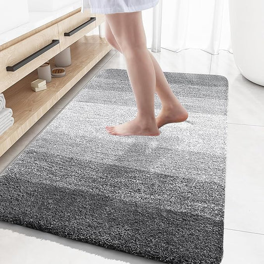 OLANLY Bathroom Rugs Mat 59x35, Extra Soft Absorbent Microfiber Bath Rugs by OLANLY