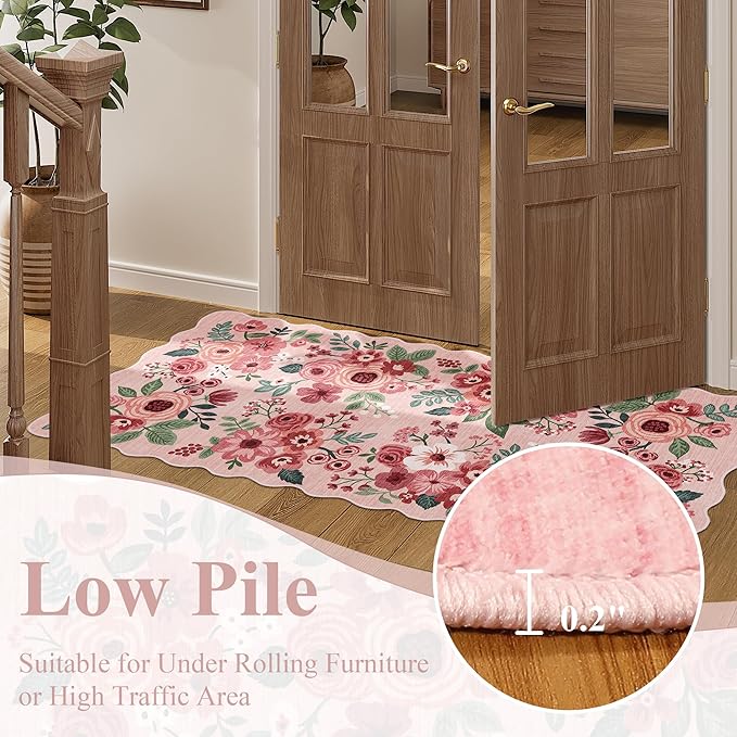DUKINO 2x6 Runner Rug for Hallway, Washable Kitchen Rug - Image 8