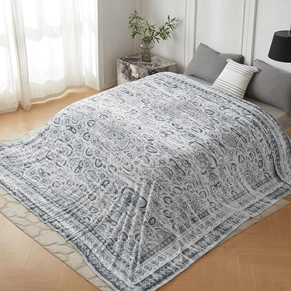 Oversized Vintage Pattern Blanket 120x120 Inches, Giant 10'x10' - Image 3