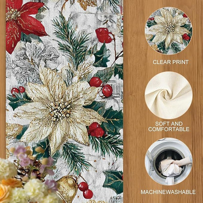 Christmas Table Runner – 13x72 Inch Holiday Table Decor - Image 5