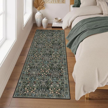MUJOO Washable Runner Rug, Floral 2x6 Runners - Image 2