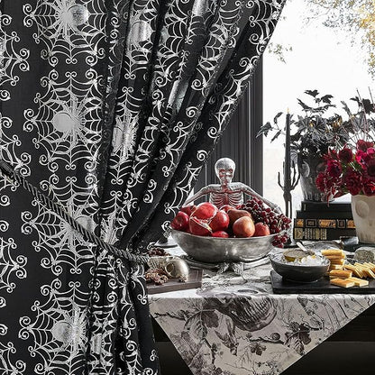 NICETOWN Semi Sheer Black Curtains - Image 5