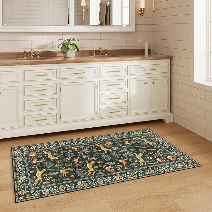 DUKINO 2x4 Rug for Hallway, Washable Kitchen Runner Rug - Image 4