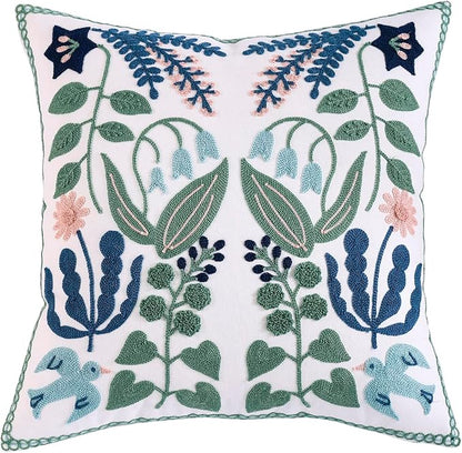 TAOSON Pack of 2, Cotton Canvas Cushion Covers, Spring Farmhouse Decor by TAOSON