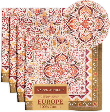 Maison d' Hermine Cloth Napkins Set of 4 100% Cotton by MaisondHermine