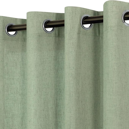 Light Sage Green 108 Inches Long Curtains by Pitalk