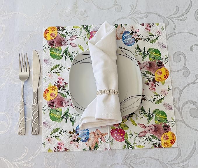 AM Decor Easter Luncheon Paper Napkins 20-Count Dinner Paper Napkins - Image 6