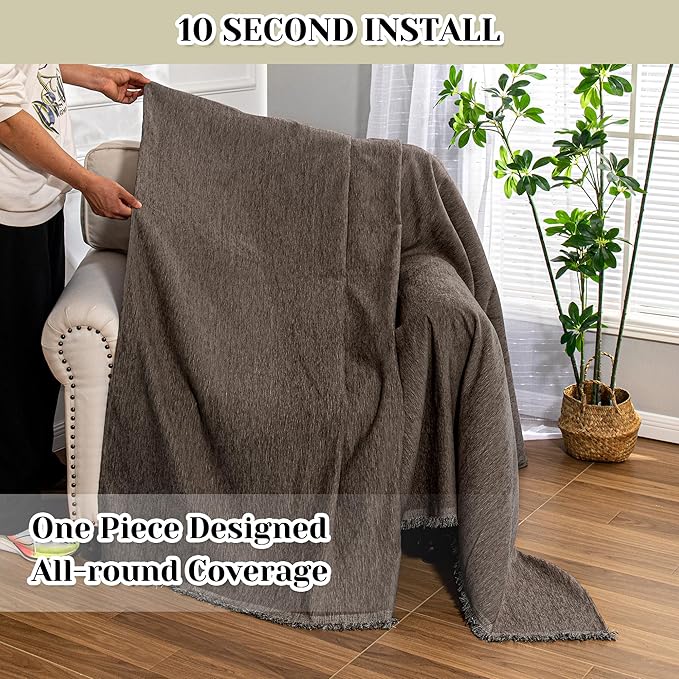MEETSKY Oversized Chair Cover Small Couch Cover Armchair Sofa Cover - Image 2