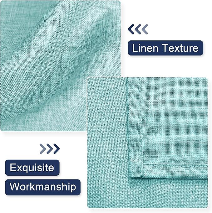 Hiasan Faux Linen Valance Curtains - Image 2