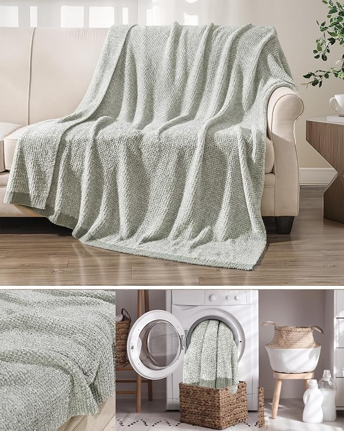 Super Soft Throw Blanket 50 x 60 Inches, Half-Side Plush Fuzzy Blanket - Image 5