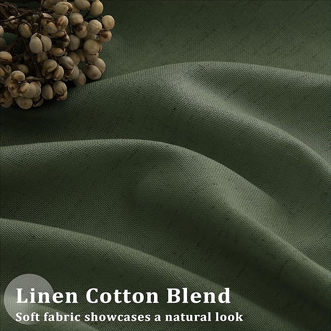 Olive Green Pinch Pleated Luxury Aesthetic Curtains 90 Inches Long - Image 4