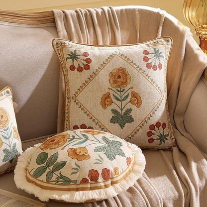 patdrea Designer Pack of 4 Throw Pillow Covers, Vintage Square Farmhouse - Image 9