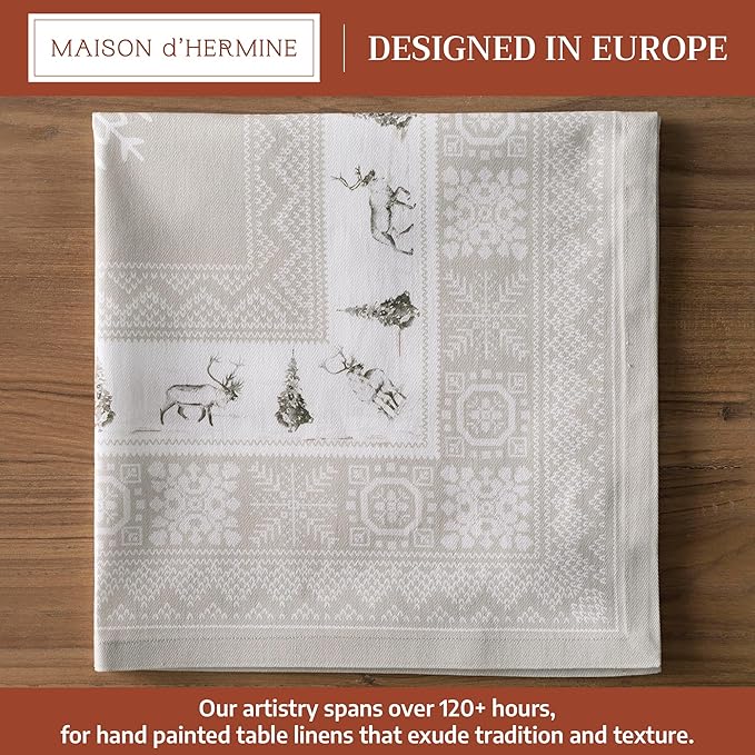 Maison d' Hermine Cloth Napkins Set of 4 100% Cotton - Image 2