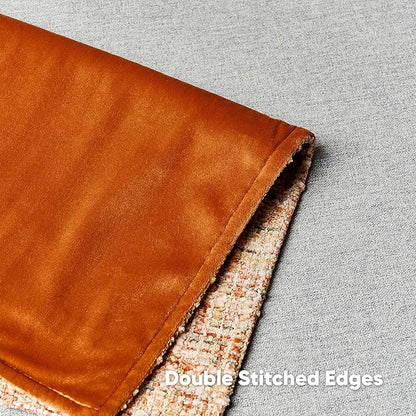 FUTEI Rust Decorative Throw Pillow Covers 26x26 Inch Set of 2, Soft Chenille - Image 4