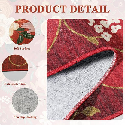 DUKINO 2x6 Runner Rug for Hallway, Washable Kitchen Runner Rug - Image 5