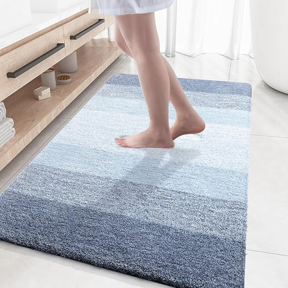 OLANLY Bathroom Rugs Mat 59x35, Extra Soft Absorbent Microfiber Bath Rugs by OLANLY