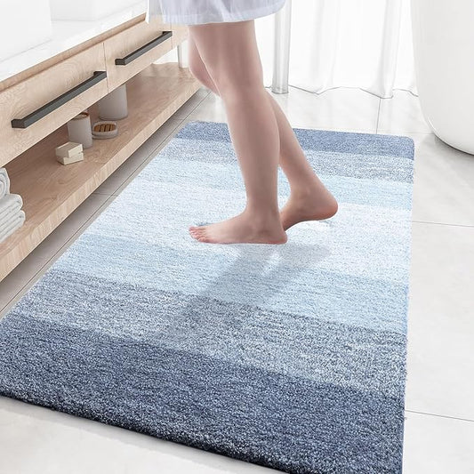 OLANLY Bathroom Rugs Mat 59x35, Extra Soft Absorbent Microfiber Bath Rugs by OLANLY