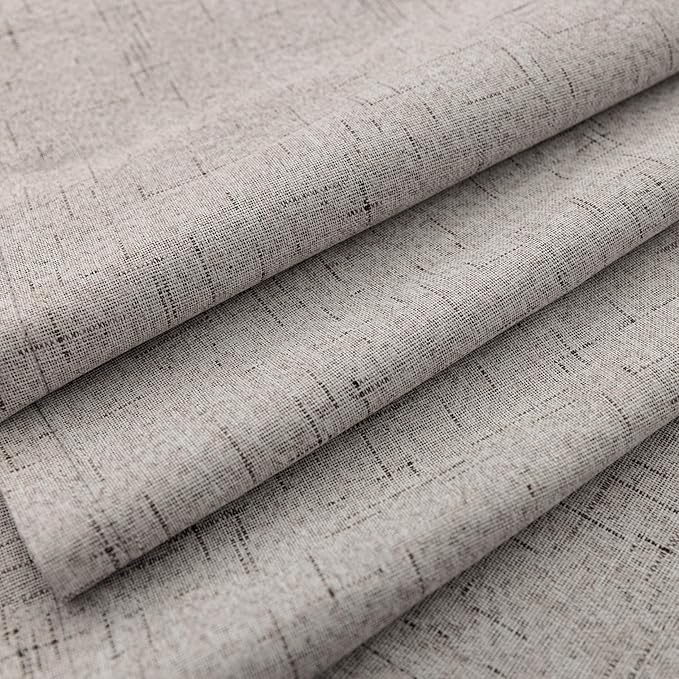 KOUFALL Stone Grey Blackout Curtains 90 Inches Long - Image 7