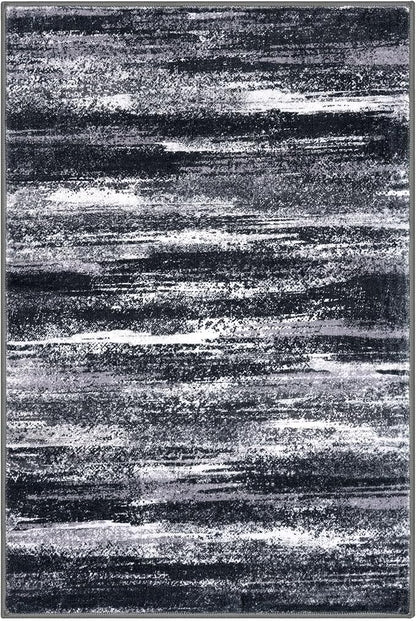Modern Abstract Entryway Rug Indoor 2x3 Washable Rug Non-Slip Soft Small Area - Image 9
