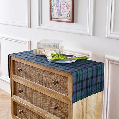 Solino Home Linen Plaid Table Runner 48 Inches - Image 3