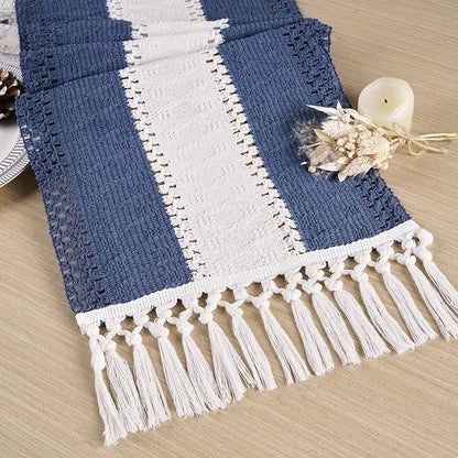 FEXIA Blue Table Runner for Home Decor by FEXIA
