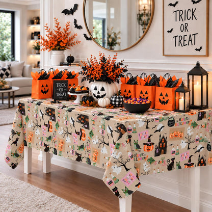 Newbridge Halloween Witches Brew 60 x 120 Inch Rectangle Vinyl Tablecloth