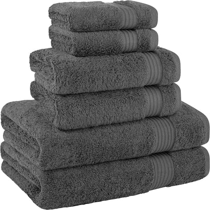cotton paradise towel set of 6, 2 bath showing dimensions