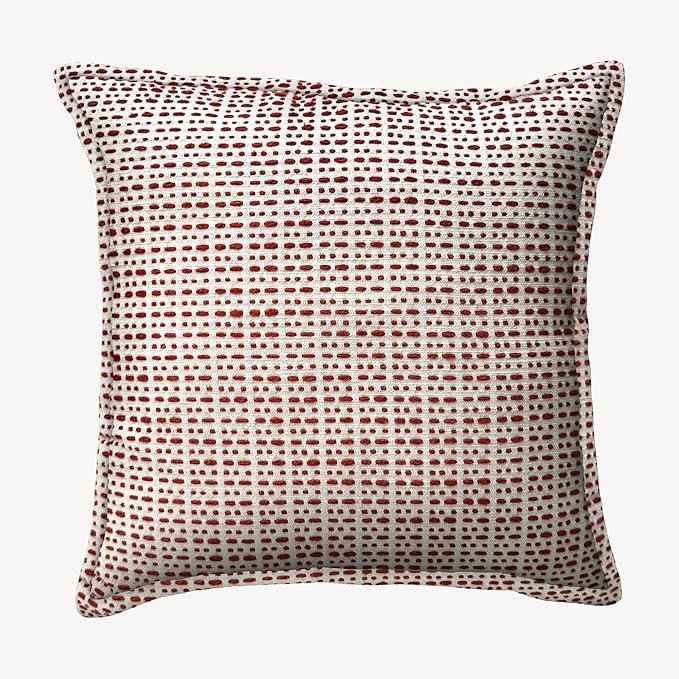 SanVia Rust Glow Premium Cotton Throw Pillow Covers, 20 x 20 Inches, Luxurious by SanVia