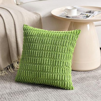 Fancy Homi 4 Packs Boho Lime Green Decorative Throw Pillow Covers 18x18 Inch - Image 2