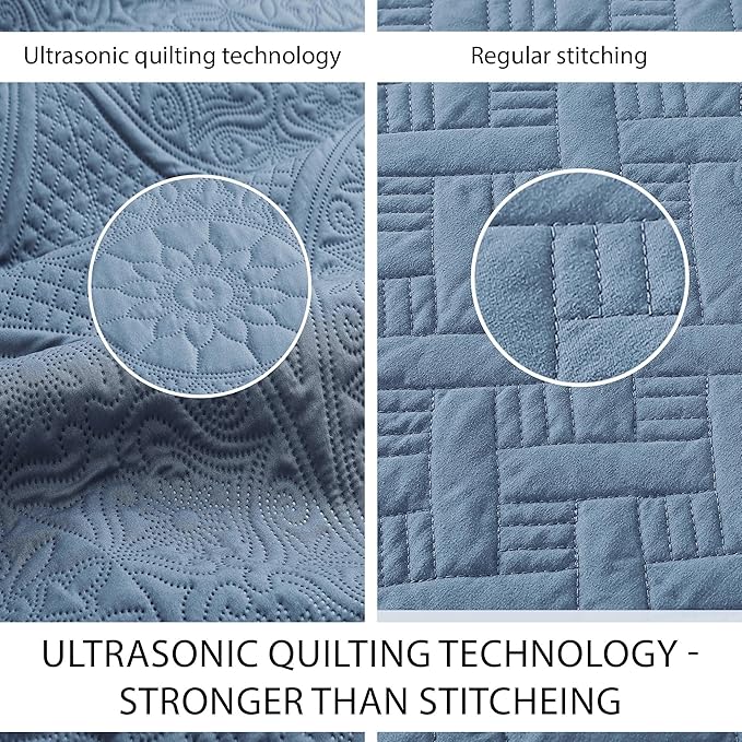 IR Imperial Rooms King Quilt Bedding Set Size + 2 Pillow Shams - Image 4