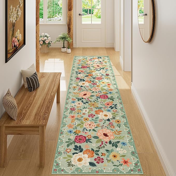 DUKINO 2x8 Runner Rug for Hallway, Washable Kitchen Runner Rug - Image 4