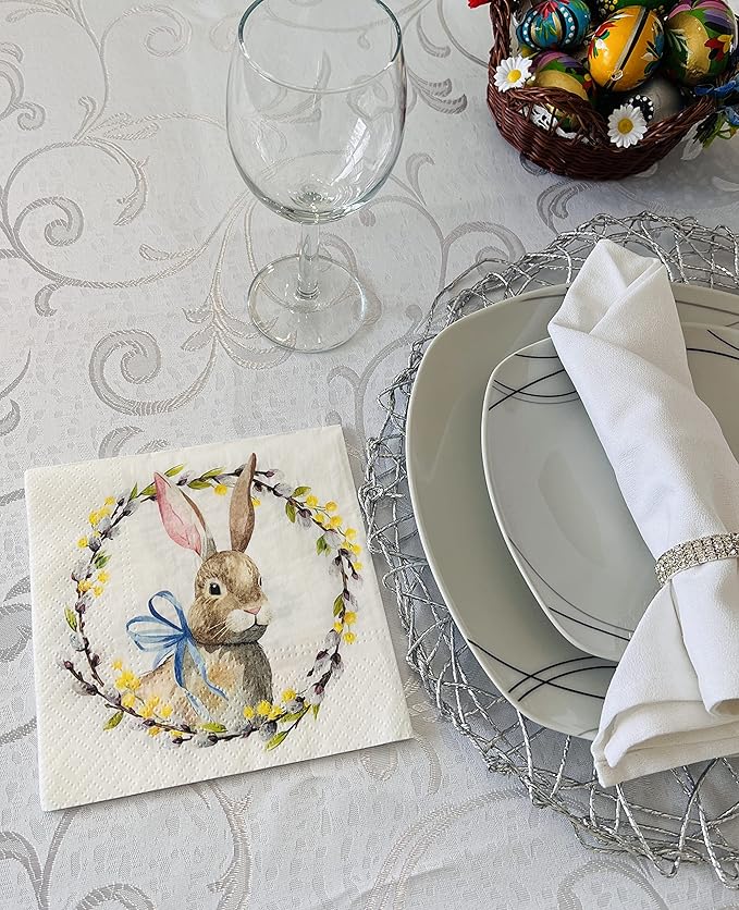 Easter Dinner Paper Napkins 20 Count Luncheon Paper Napkins Servilities13" x - Image 2