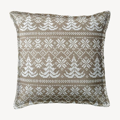 SanVia Olive Fern Premium Cotton Throw Pillow Covers, 20 x 20 Inches, Luxury by SanVia