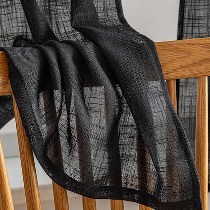 Beda Home Tassel Linen Textured Swag Valances - Image 5