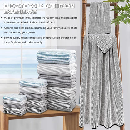 4 piece bath towel set 35"x70"oversized bath towel, package contents