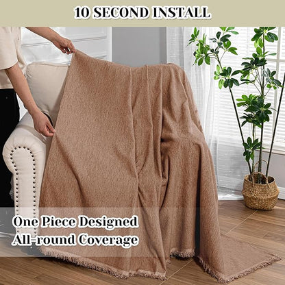 MEETSKY Oversized Chair Cover Armchair Small Couch Cover Single Sofa Cover - Image 4