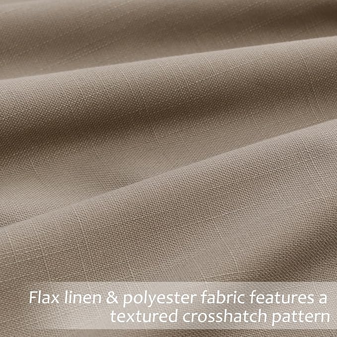 Light Taupe Blackout Curtains 96 Inches Long - Image 4