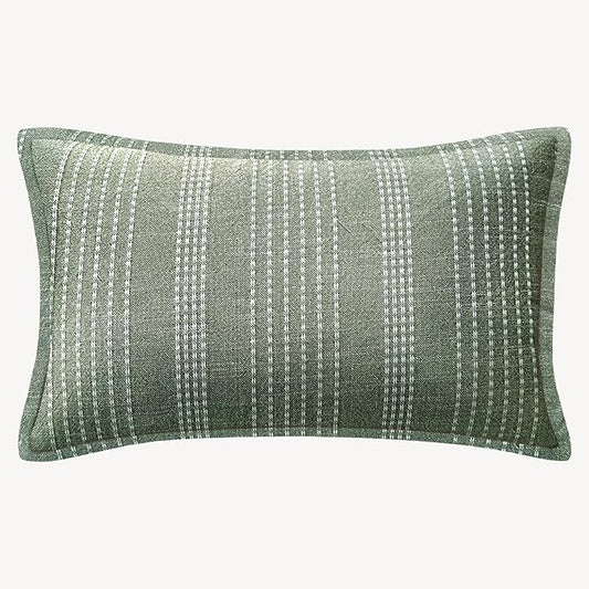 SanVia Earthly Lumbar Premium Cotton Throw Pillow Covers, 14 x 22 Inches by SanVia