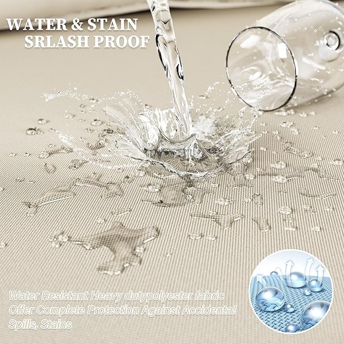 Outdoor Seat Cushion Set 24 L × 24 W × 5 H Inch Waterproof & Fade Resistant - Image 5