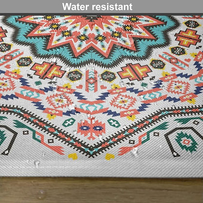 Ambesonne Tribal Place Mats Set of 4, Abstract Style Themed Boho Sun Pattern - Image 6
