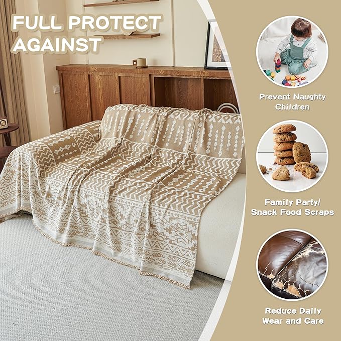 MEETSKY Boho Couch Cover Sofa Slipcover - Image 4