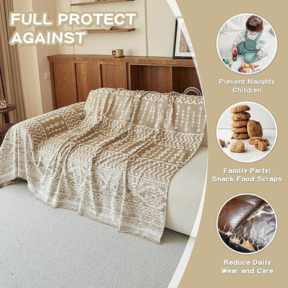 MEETSKY Boho Couch Cover Sofa Slipcover - Image 4