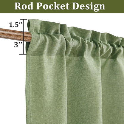 JIUZHEN Faux Linen Window Valance - Image 3